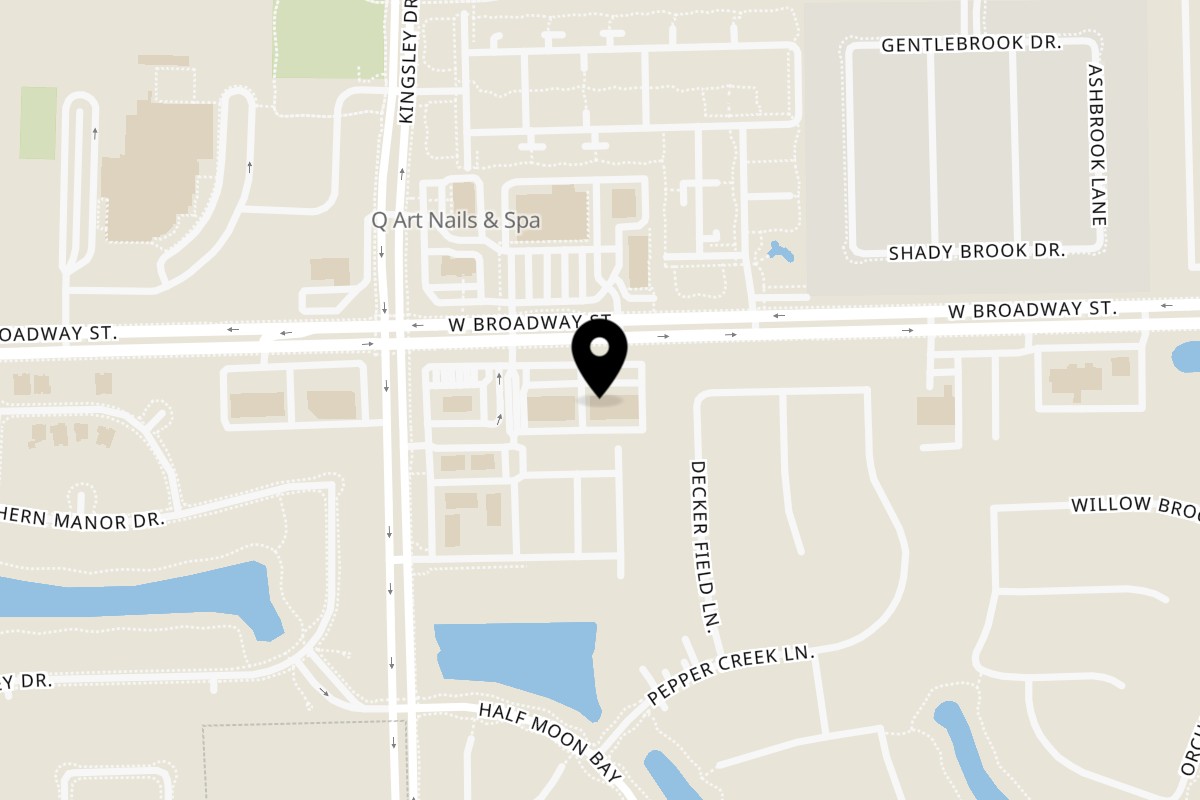 Map showing the location of Soul Goode on 12568 Broadway St Suite 190 in Pearland